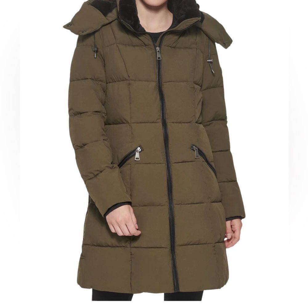DKNY Women's Hooded Puffer Coat Size S